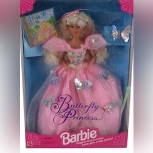 Barbie Butterfly Princess in Pink Gown new in box